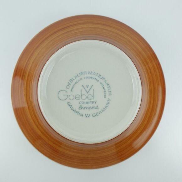 Goebel Country Burgund Bavaria West Germany Salad Soup Bowl - Picture 6 of 9